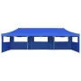 Pop-up folding tent with 5 side walls 3x9 m blue by vidaXL, Tents and gazebos - Ref: Foro24-44978, Price: 315,66 €, Discount: %
