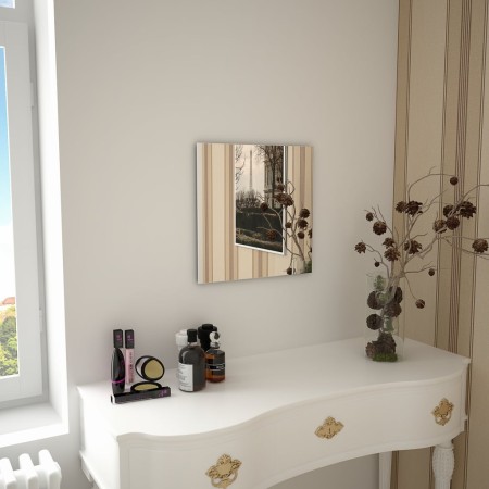 Square glass wall mirror 40x40 cm by vidaXL, Mirrors - Ref: Foro24-245697, Price: 23,26 €, Discount: %