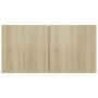 Set de muebles para TV 4 pzas madera contrachapada roble Sonoma