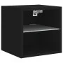 Wall-mounted TV furniture with LED, 7 pieces, engineered wood, black. by , TV Furniture - Ref: Foro24-3216584, Price: 134,25 ...