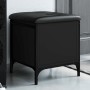 Aufbewahrungsbank aus Holzwerkstoff schwarz 42x42x45 cm von , Bänke für Hallen und Lager - Ref: Foro24-835132, Preis: 54,93 €...