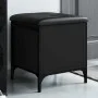Engineered wood storage bench in black, 42x42x45 cm by , Benches for halls and storage - Ref: Foro24-835132, Price: 54,28 €, ...