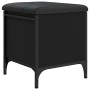 Aufbewahrungsbank aus Holzwerkstoff schwarz 42x42x45 cm von , Bänke für Hallen und Lager - Ref: Foro24-835132, Preis: 54,93 €...
