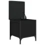 Engineered wood storage bench in black, 42x42x45 cm by , Benches for halls and storage - Ref: Foro24-835132, Price: 54,28 €, ...