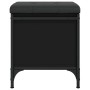 Aufbewahrungsbank aus Holzwerkstoff schwarz 42x42x45 cm von , Bänke für Hallen und Lager - Ref: Foro24-835132, Preis: 54,93 €...