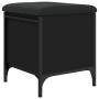 Aufbewahrungsbank aus Holzwerkstoff schwarz 42x42x45 cm von , Bänke für Hallen und Lager - Ref: Foro24-835132, Preis: 54,93 €...
