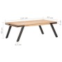 Mesa de centro madera maciza de mango 114x65x40 cm en Mesas de centro | Comprar online en Foro24