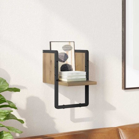 Estante de pared con estante Roble Artesanal 20 x 25 x 30 cm en Estantes y estanterías | Comprar online en Foro24
