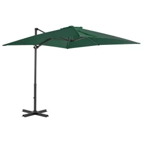 Cantilever parasol with green aluminum pole 250x250 cm by vidaXL, Umbrellas - Ref: Foro24-44617, Price: 127,93 €, Discount: %