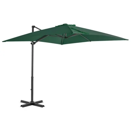 Sombrilla voladiza con poste de aluminio verde 250x250 cm de vidaXL, Sombrillas - Ref: Foro24-44617, Precio: 127,92 €, Descue...