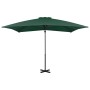 Sombrilla voladiza con poste de aluminio verde 250x250 cm de vidaXL, Sombrillas - Ref: Foro24-44617, Precio: 133,11 €, Descue...