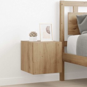 Mueble de TV Montado en la Pared Roble Artesanal en Muebles TV | Comprar online en Foro24