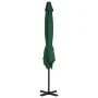 Sombrilla voladiza con poste de aluminio verde 250x250 cm de vidaXL, Sombrillas - Ref: Foro24-44617, Precio: 127,92 €, Descue...