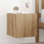 Mueble de TV Montado en la Pared Roble Artesanal en Muebles TV | Comprar online en Foro24