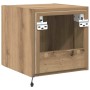 Mueble de TV Montado en la Pared Roble Artesanal en Muebles TV | Comprar online en Foro24