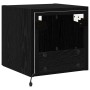 Mueble de TV Montado en la Pared Roble Negro 30,5 x 35 x 30 cm en Muebles TV | Comprar online en Foro24