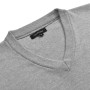 Jerseys de hombre cuello de pico 5 unidades gris XL