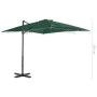 Sombrilla voladiza con poste de aluminio verde 250x250 cm de vidaXL, Sombrillas - Ref: Foro24-44617, Precio: 127,92 €, Descue...