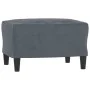 Dunkelgrauer Samtsessel mit Hocker 60 cm von , Sofas - Ref: Foro24-3201098, Preis: 207,73 €, Rabatt: %