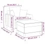 Dunkelgrauer Samtsessel mit Hocker 60 cm von , Sofas - Ref: Foro24-3201098, Preis: 207,73 €, Rabatt: %