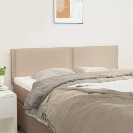 Headboards 2 units cappuccino synthetic leather 72x5x78/88 cm by , Headboards and footboards - Ref: Foro24-345937, Price: 57,...
