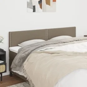 Headboards 2 units of taupe gray fabric 90x5x78/88 cm by , Headboards and footboards - Ref: Foro24-345968, Price: 35,10 €, Di...