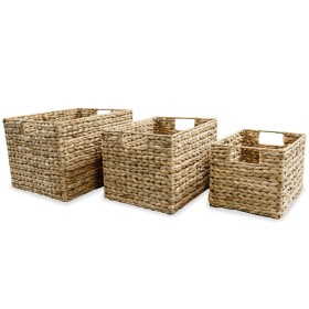 Wasserhyazinthen-Aufbewahrungskorb-Set 3-tlg von vidaXL, Aufbewahrungskörbe - Ref: Foro24-245490, Preis: 56,89 €, Rabatt: %