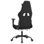 Silla gaming con reposapiés tela negro y gris taupe en Sillas gaming | Comprar online en Foro24