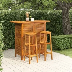 3-teiliges Gartenmöbel-Set aus massivem Akazienholz von , Gartensets - Ref: Foro24-3116000, Preis: 279,27 €, Rabatt: %