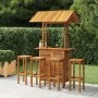 Garden bar furniture set 5 pieces solid acacia wood by , Garden sets - Ref: Foro24-3116009, Price: 530,22 €, Discount: %