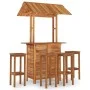 Garden bar furniture set 5 pieces solid acacia wood by , Garden sets - Ref: Foro24-3116009, Price: 530,22 €, Discount: %