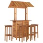 Juego muebles de bar de jardín 5 pzas madera maciza de acacia de , Conjuntos de jardín - Ref: Foro24-3116009, Precio: 588,31 ...