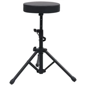 Black Round Adjustable Drum Stool by vidaXL, Benches and stools - Ref: Foro24-70092, Price: 35,02 €, Discount: %