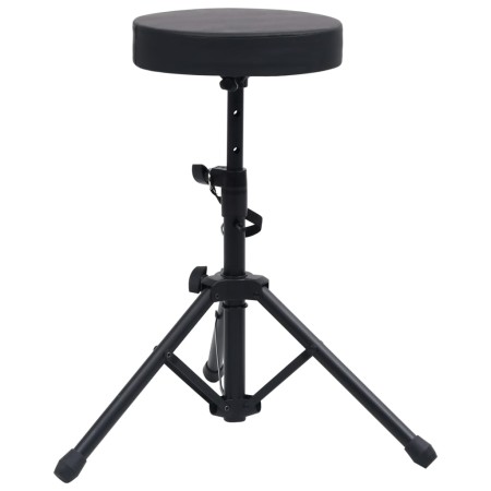 Black Round Adjustable Drum Stool by vidaXL, Benches and stools - Ref: Foro24-70092, Price: 35,70 €, Discount: %