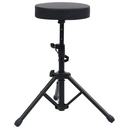 Black Round Adjustable Drum Stool by vidaXL, Benches and stools - Ref: Foro24-70092, Price: 35,02 €, Discount: %