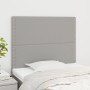 Kopfteile 2 Einheiten aus hellgrauem Stoff 80x5x78/88 cm von , Kopf- und Fußteile - Ref: Foro24-3116166, Preis: 45,57 €, Raba...