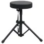 Black Round Adjustable Drum Stool by vidaXL, Benches and stools - Ref: Foro24-70092, Price: 35,02 €, Discount: %