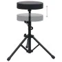 Black Round Adjustable Drum Stool by vidaXL, Benches and stools - Ref: Foro24-70092, Price: 35,02 €, Discount: %