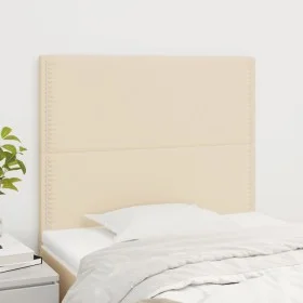 Headboards 2 units of cream-colored fabric 90x5x78/88 cm by , Headboards and footboards - Ref: Foro24-3116179, Price: 59,23 €...
