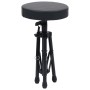 Black Round Adjustable Drum Stool by vidaXL, Benches and stools - Ref: Foro24-70092, Price: 35,70 €, Discount: %