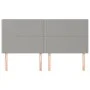 Headboards 4 units of light gray fabric 80x5x78/88 cm by , Headboards and footboards - Ref: Foro24-3116198, Price: 82,70 €, D...