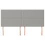 Kopfteile 4 Einheiten aus hellgrauem Stoff 80x5x78/88 cm von , Kopf- und Fußteile - Ref: Foro24-3116198, Preis: 84,10 €, Raba...