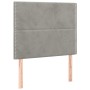 Kopfteile 2 Einheiten aus hellgrauem Samt 80x5x78/88 cm von , Kopf- und Fußteile - Ref: Foro24-3116222, Preis: 51,10 €, Rabat...