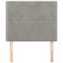 Kopfteile 2 Einheiten aus hellgrauem Samt 80x5x78/88 cm von , Kopf- und Fußteile - Ref: Foro24-3116222, Preis: 51,10 €, Rabat...
