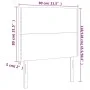 Headboards 2 units of light gray velvet 80x5x78/88 cm by , Headboards and footboards - Ref: Foro24-3116222, Price: 50,41 €, D...