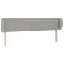 Kopfteil aus hellgrauem Stoff, 163 x 23 x 78/88 cm von , Kopf- und Fußteile - Ref: Foro24-3117010, Preis: 59,81 €, Rabatt: %