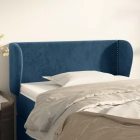 Dunkelblaues Samtkopfteil 103x23x78/88 cm von , Kopf- und Fußteile - Ref: Foro24-3117050, Preis: 56,36 €, Rabatt: %