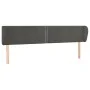 Kopfteil aus dunkelgrauem Samt, 163 x 23 x 78/88 cm von , Kopf- und Fußteile - Ref: Foro24-3117059, Preis: 68,57 €, Rabatt: %
