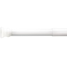 RIDDER Barra de cortina de ducha telescópica 110-245 cm blanca