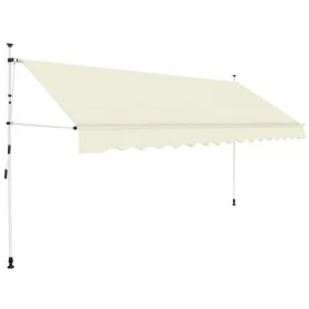 Manuell betriebene einziehbare Markise 400 cm creme von vidaXL, Markisen - Ref: Foro24-143698, Preis: 104,86 €, Rabatt: %